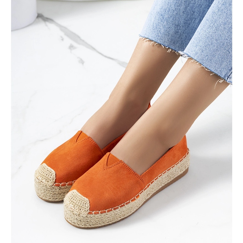 Espadrile portocalii de dama Rhianne portocale 1