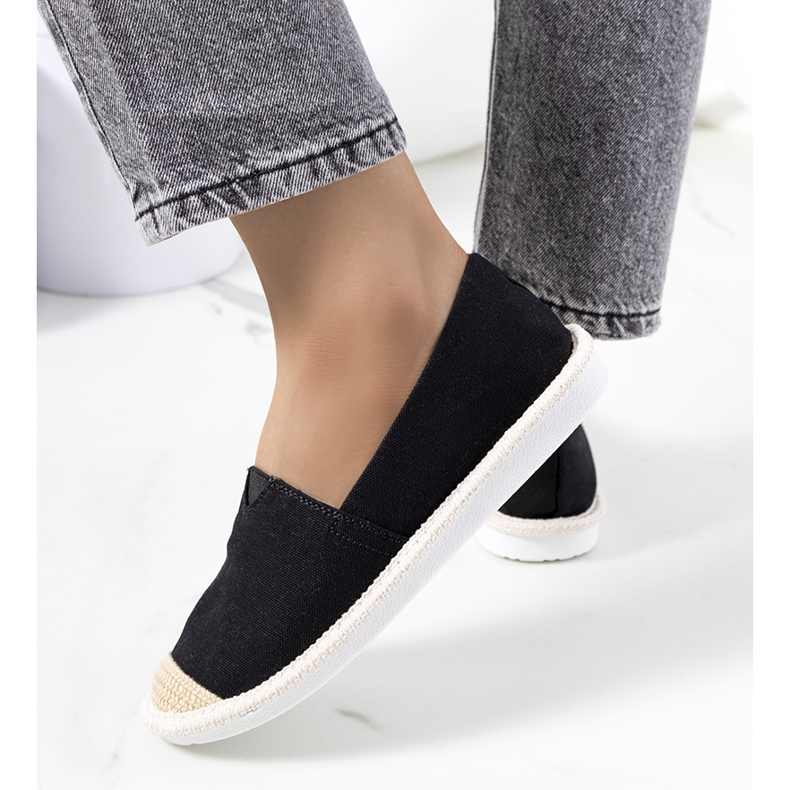 Espadrile de dama negre de la Tanner negru 1
