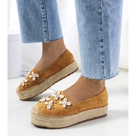 Espadrile maro pe platforma Paffen 1