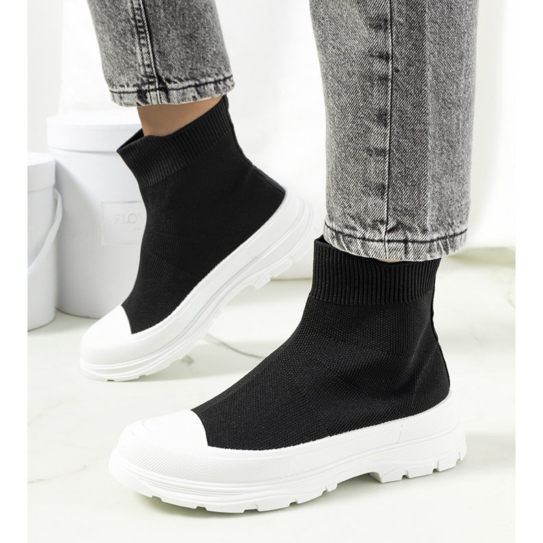 Tenisi negri Mickey la glezna negru 1