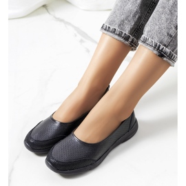 Balerini Mirjam din piele neagra negru 1 Balerini Mirjam din piele neagra negru 1