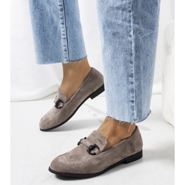 Pantofi gri din piele de la Talisa 1