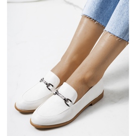 Pantofi piele ecru Prins alb 1