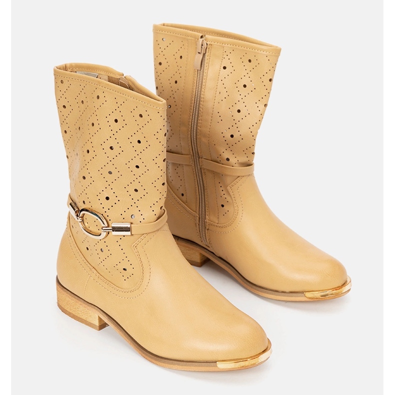 Cizme pentru copii bej Valley 1 Cizme pentru copii bej Valley 1