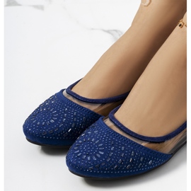 Balerini Malene semitransparenti bleumarin albastru 1 Balerini Malene semitransparenti bleumarin albastru 1