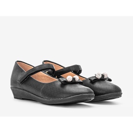 Pane negre de balerina de la Correia negru 1