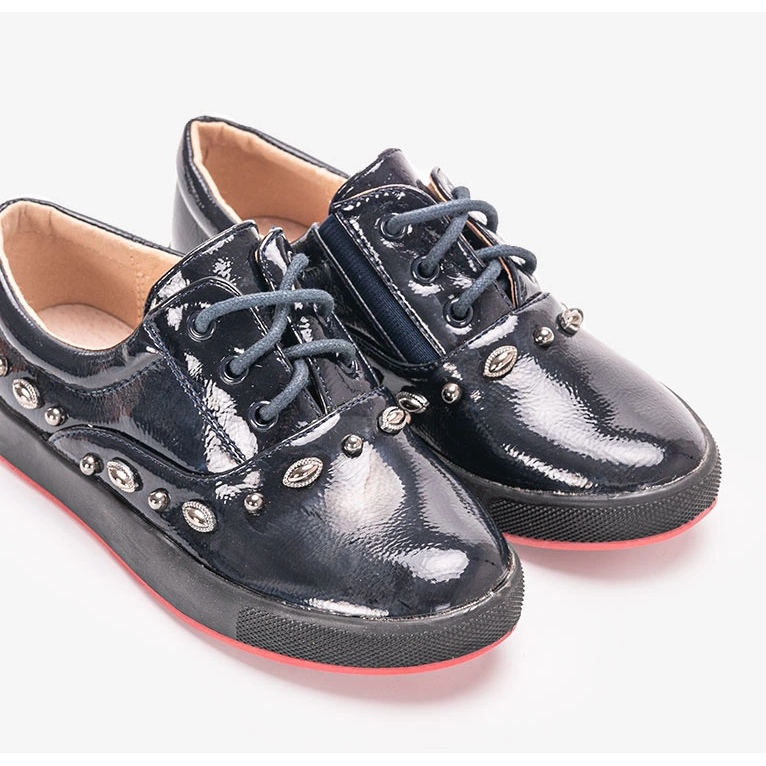 Balerini lacuiti Fatna bleumarin pentru copii albastru 1