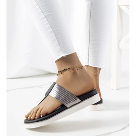 Papuci Murilo negri metalizați negru 1