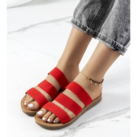 Papuci roșii de damă Cremik roșu 1 Papuci roșii de damă Cremik roșu 1