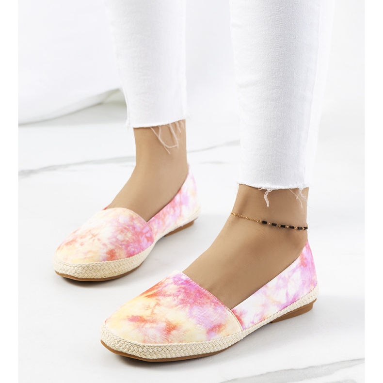 Espadrile de damă multicolore de la Lyndsey bej 1