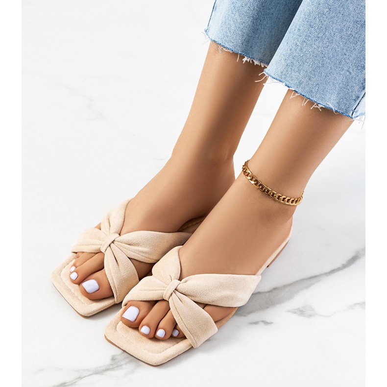 Papuci de dama Beige Howse bej 1