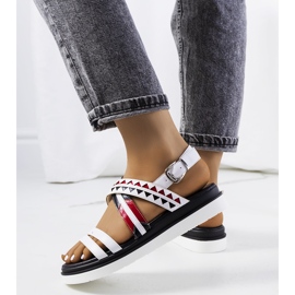 Sandale albe de dama de la Doren 1 Sandale albe de dama de la Doren 1