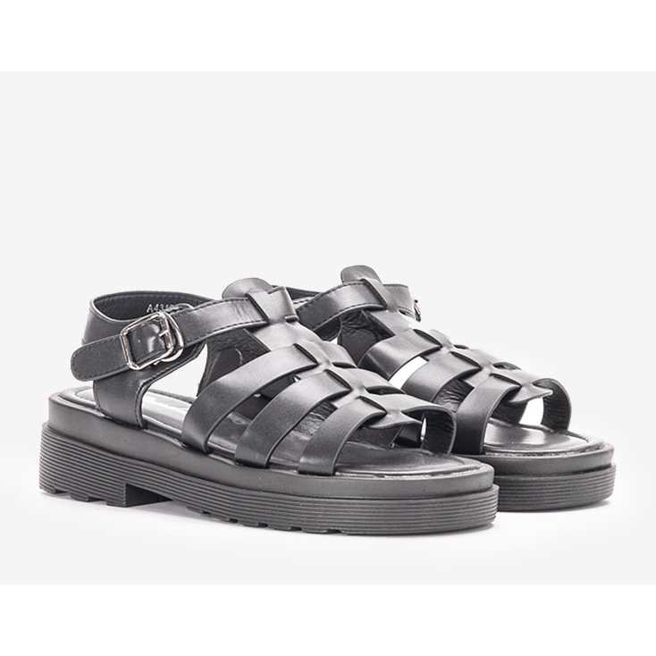 Sandalele de damă negre ale lui Bradam negru 1