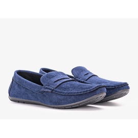 Mocasini pentru barbati Gradasso bleumarin albastru 1