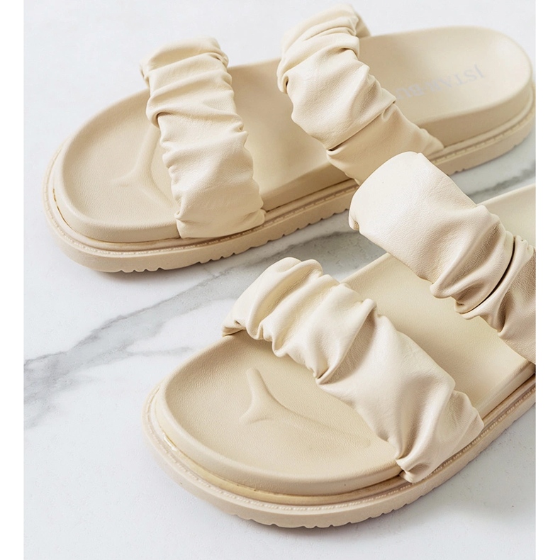 Papuci Buzaco dama bej 1