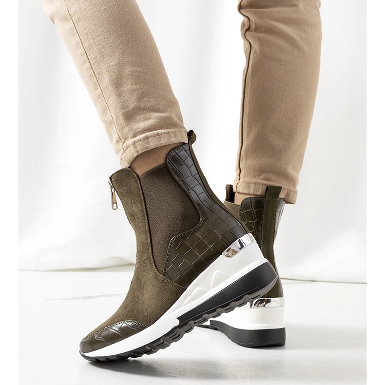 Tenisi verzi pe pană Triaca verde 1