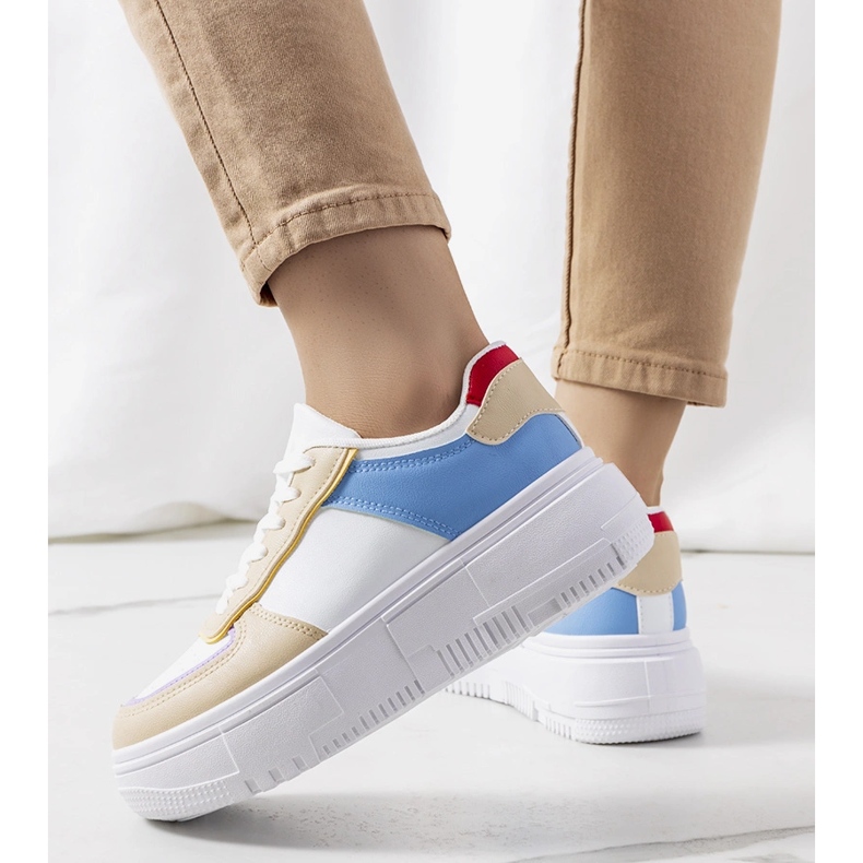 Tenisi albi de dama Mandib bej 1