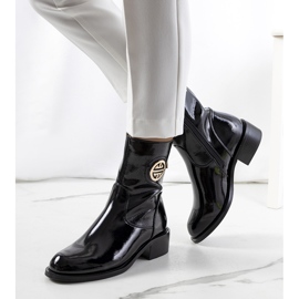 PA1 Cizme negre lacuite de la Rodovia negru 1