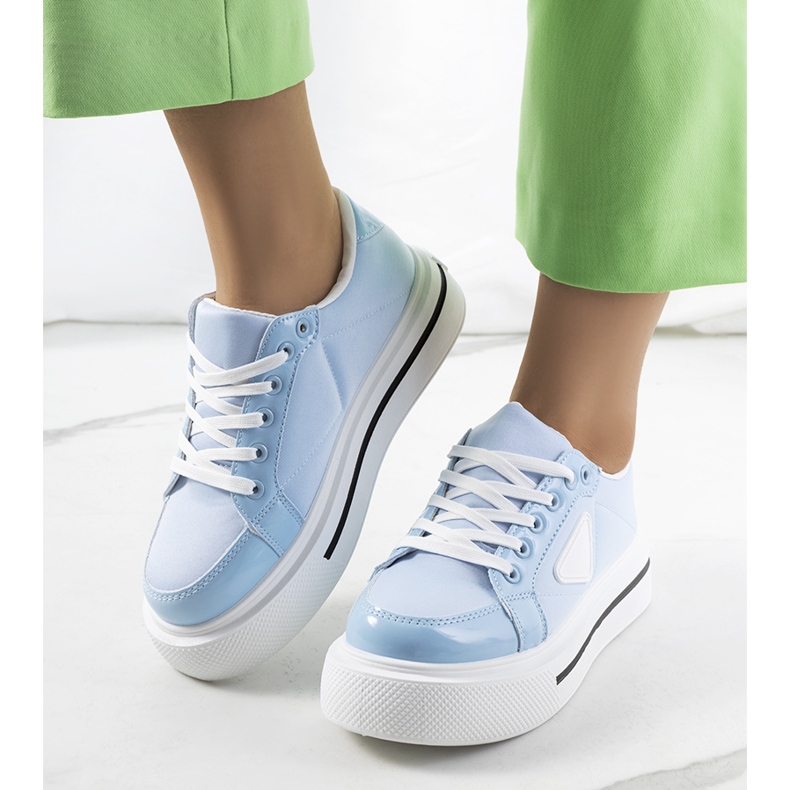 Adidași albaștri cu talpă Scrabster groasă albastru 1 Adidași albaștri cu talpă Scrabster groasă albastru 1