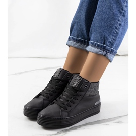 Tenisi caldi pe pană Big Star II274147 negru 1