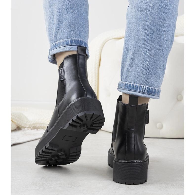 Cizme negre Big Star II 274101 negru 1