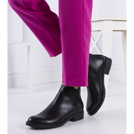 Cizme Jodhpur negre de la Nagoya negru 1