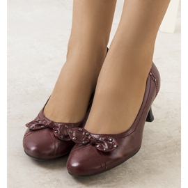 Pompe roșii cu fundă Repina roșu 2