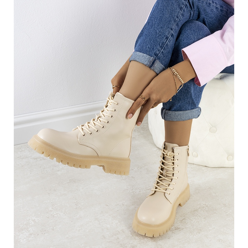 PA1 Cizme de drumeție de damă Tamila bej 2