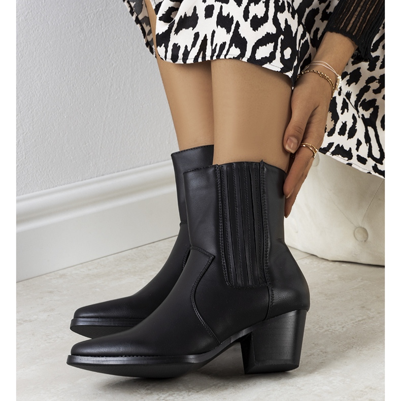 Cizme de cowboy Bento negre negru 1