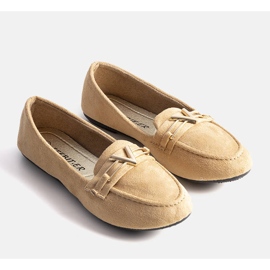 Mocasini Gimen de dama bej 1