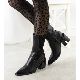 Cizme de cowboy negre Alanna negru 1