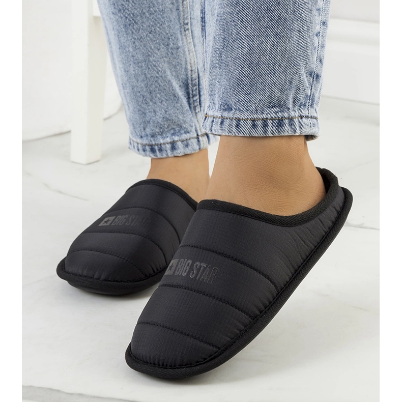 Big Star Papuci izolați damă negri KK274602 negru 2