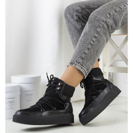 PA1 Cizme negre de damă de la Laursen negru 1