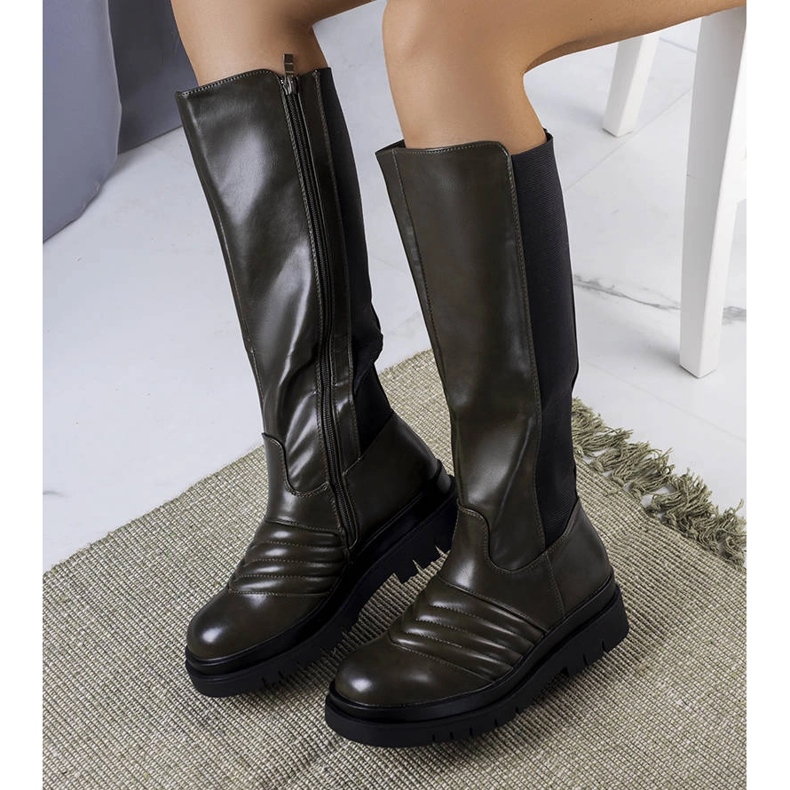 Cizme Calliope verzi verde 1