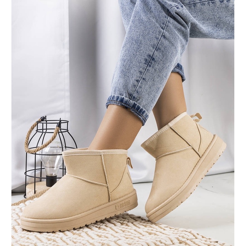 Cizme de zăpadă de damă bej Big Star KK274290 1