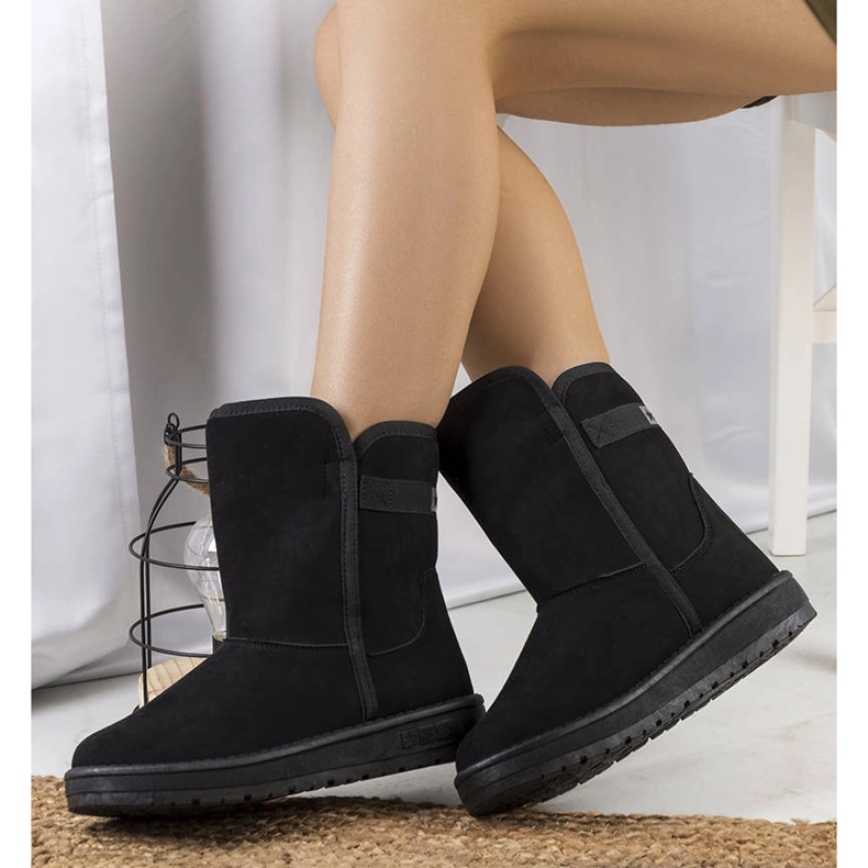 Cizme negre de zapada Big Star KK274618 negru 2