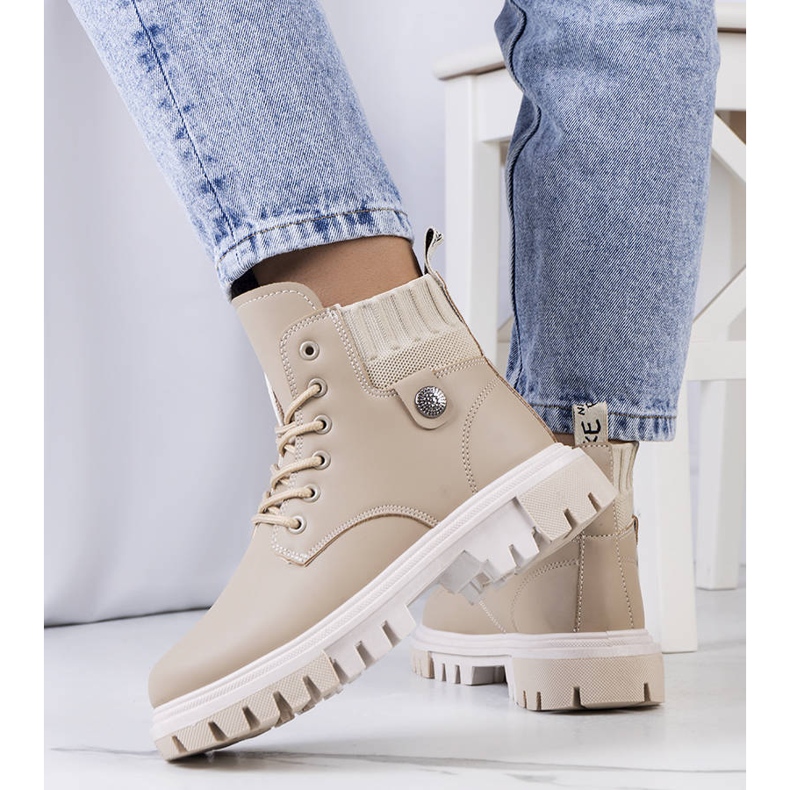 PA1 Cizme de dama bej de la Odell 1