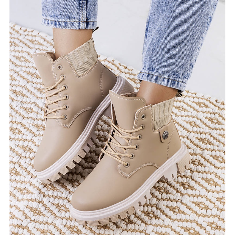 PA1 Cizme de dama bej de la Odell 2