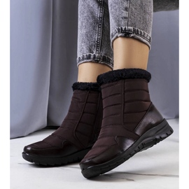 Cizme matlasate maro de la Beau 1