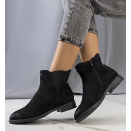 PA1 Cizme Munira izolate negre negru 1