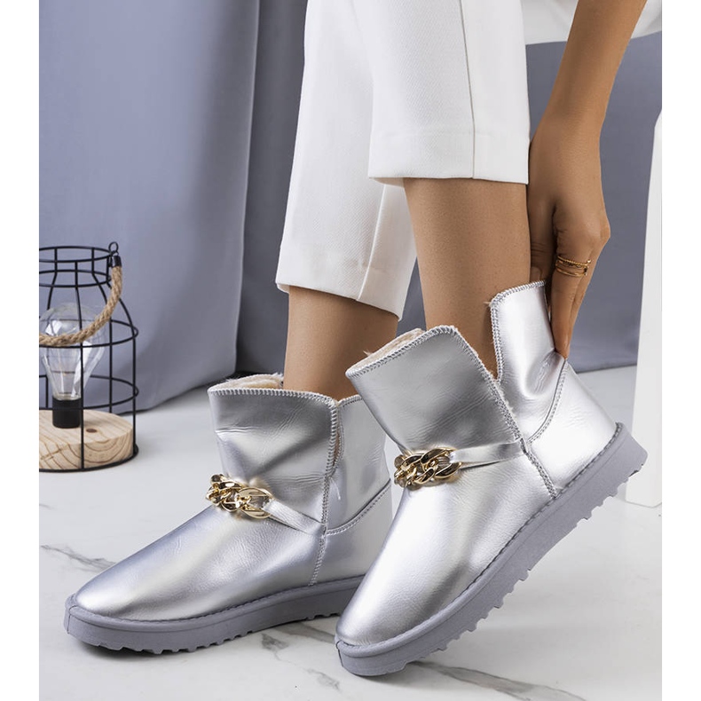 Cizme de zapada argintii de dama de la Catola 1