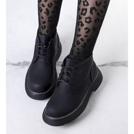 PA1 Cizme izolate negre de la Savino negru 1