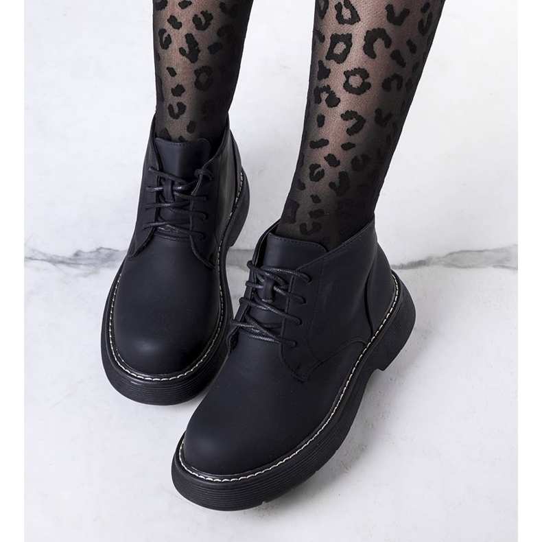 PA1 Cizme izolate negre de la Savino negru 1