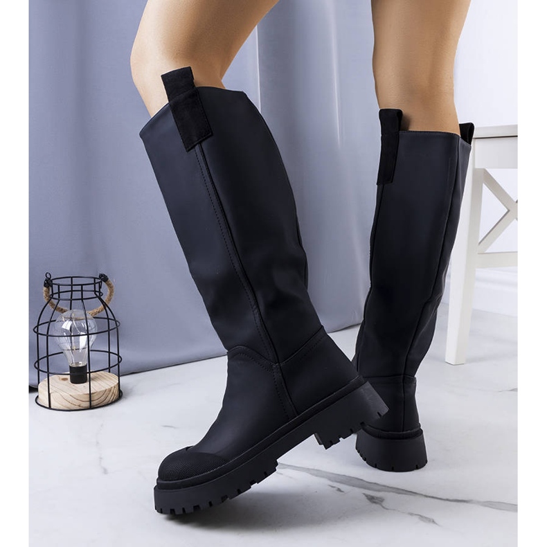 BM Cizme Cortanz izolate negre negru 1 BM Cizme Cortanz izolate negre negru 1