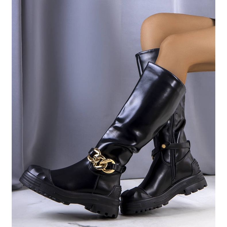 PA1 Cizme Cerreto izolate negre negru 2 PA1 Cizme Cerreto izolate negre negru 2