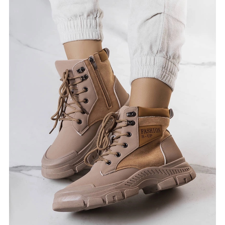 Cizme izolate maro Fordla bej 1