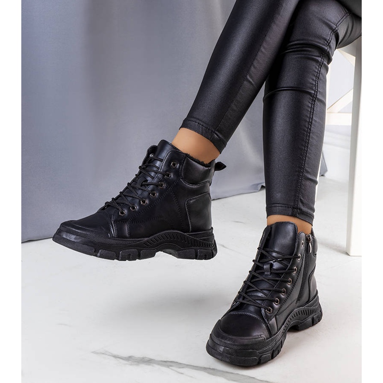 PA1 Cizme izolate negre de la Dinto negru 1 PA1 Cizme izolate negre de la Dinto negru 1