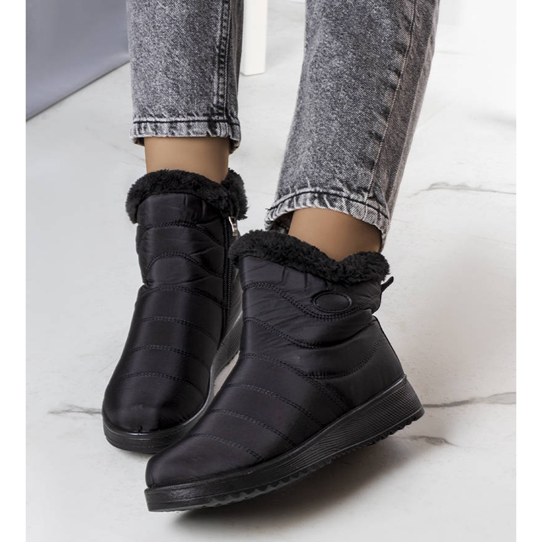 Inna Cizme de zăpadă izolate negre de la Fiedler negru 1