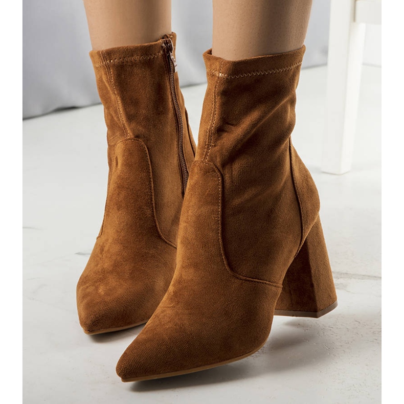 PA1 Cizme de cămilă pe stâlpul Kensley maro 1