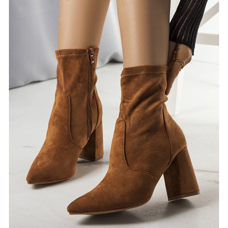 PA1 Cizme de cămilă pe stâlpul Kensley maro 2